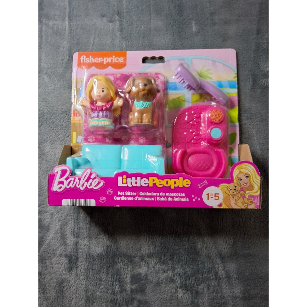 Fisher-Price Little People Barbie Pet Sitter Figure Set HWT49 New‎